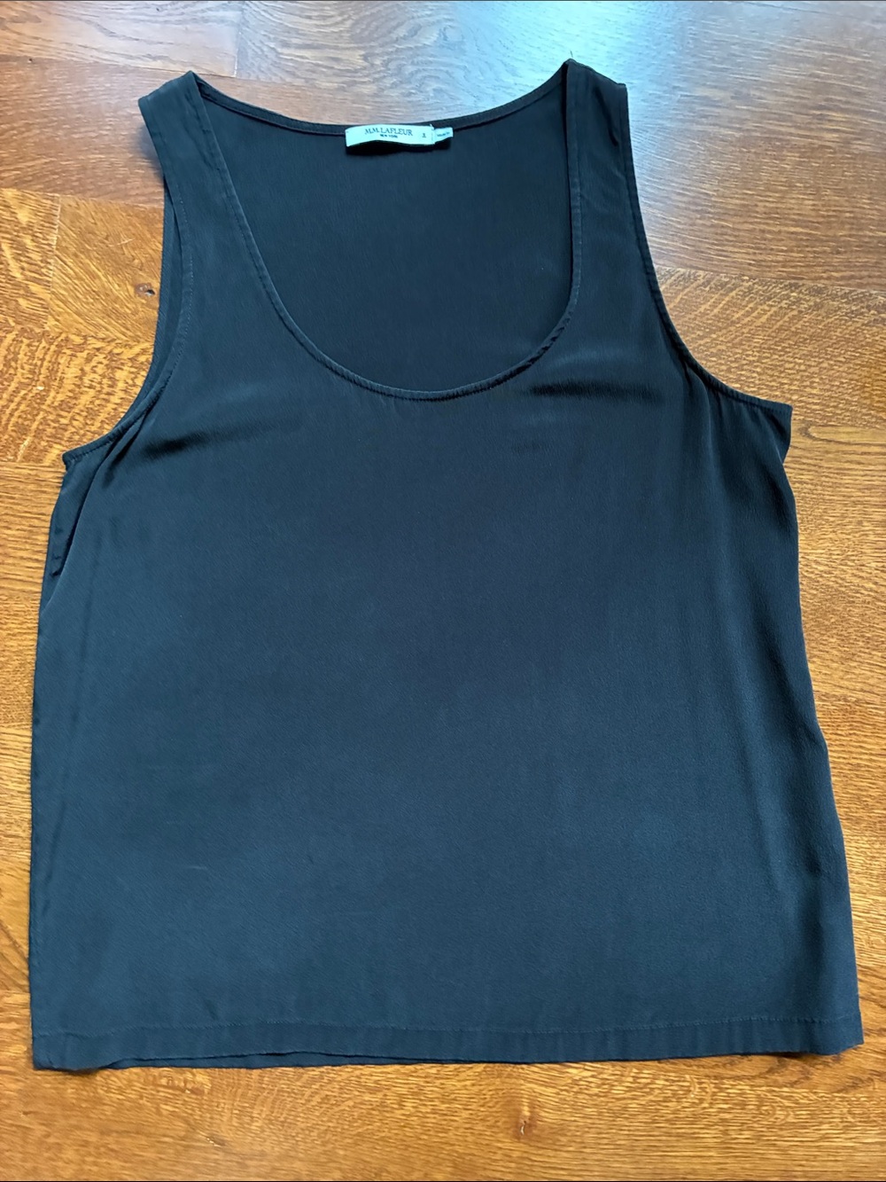 M.M. LaFleur Women's BlackSilk Tank Top